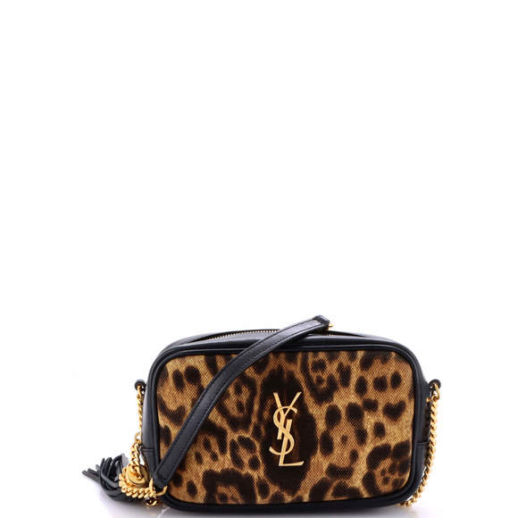 Saint Laurent Mini Lou Camera Bag Printed Canvas and Leather - Picture 1 of 5